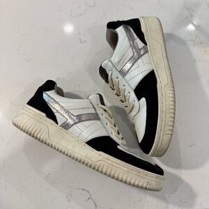 All Saints Gray and Cream Sneakers